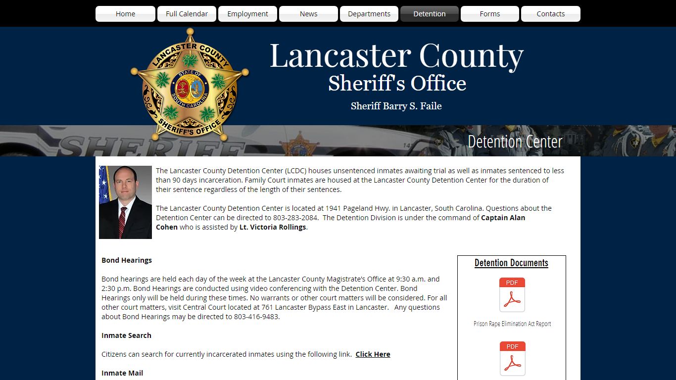 Detention - lancaster-sheriff