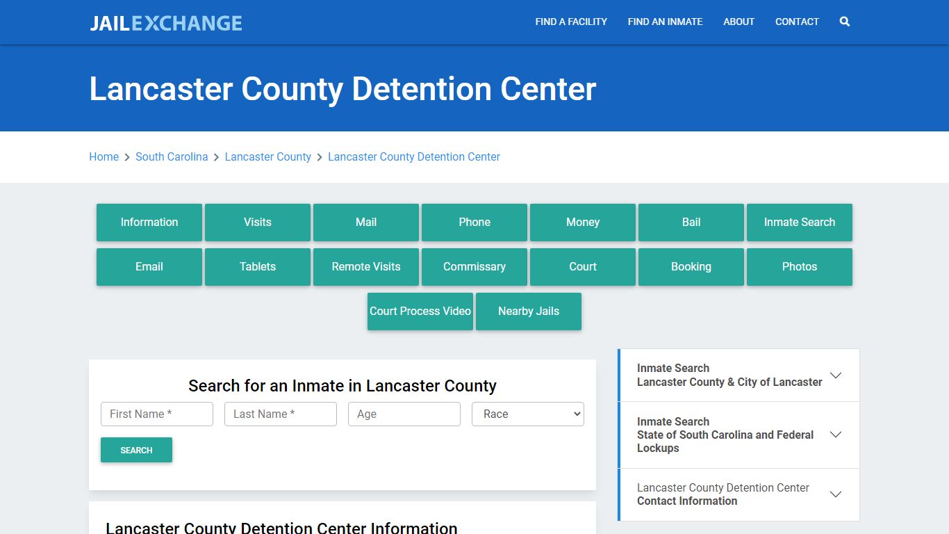 Lancaster County Detention Center - Jail Exchange